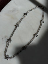 Load image into Gallery viewer, Vintage Star Sterling Silver Necklace 16”
