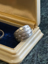 Load image into Gallery viewer, Iced CZ Sterling Dome Ring
