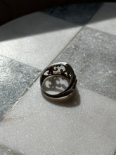 Load image into Gallery viewer, Fleur De Lis Vintage Sterling Silver Ring Size 7.25
