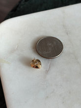 Load image into Gallery viewer, Starburst Diamond Mini Heart Charm 14k Gold
