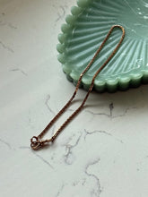 Load image into Gallery viewer, Midcentury 1/20 12k Rosey Gold Fill Watch Chain 13.5”
