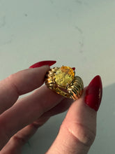 Load image into Gallery viewer, Chunky Yellow Gold Vermeil Ring Size 5.75
