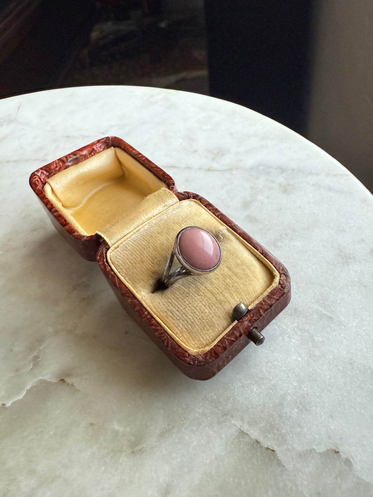 Pink Sterling Silver Vintage Ring