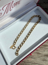 Load image into Gallery viewer, Gold Vermeil Curb Link Bracelet 7”

