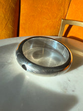 Load image into Gallery viewer, Vintage Mexico Modernist Solid Sterling Silver Multistone Bangle Bracelet
