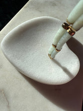 Load image into Gallery viewer, Green Jade Double Row 14k Gold Bracelet 7”
