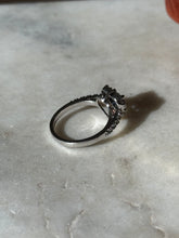 Load image into Gallery viewer, Blue Heart Sterling Silver Ring Size 7

