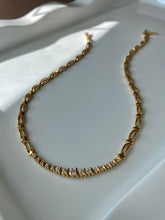 Load image into Gallery viewer, Vintage Solid 14k Gold Natural Diamond Necklace
