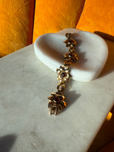 Load image into Gallery viewer, Antique 1/20 10k Gold Filled Flower Bracelet 6.25”
