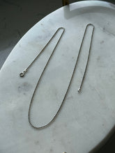 Load image into Gallery viewer, Italian Micro Ball Chain Sterling Silver 24”

