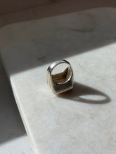 Load image into Gallery viewer, Chunky Vintage Square Sterling Silver Ring Size 6.75

