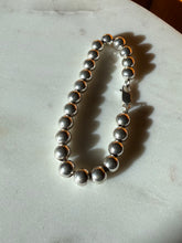 Load image into Gallery viewer, Ball Bead Sterling Silver Bracelet 7.75”
