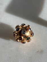 Load image into Gallery viewer, Vintage Sputnik Multi-Gemstone 18k Gold Charm
