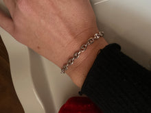 Load image into Gallery viewer, Puffy Mariner Gucci Link Sterling Silver Bracelet
