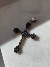 Load image into Gallery viewer, Solid Sterling Silver Tanzanite Cross Pendant
