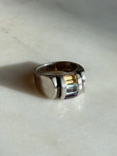 Load image into Gallery viewer, Multistone Solid Sterling Silver Ring Size 8

