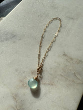 Load image into Gallery viewer, Blue Gemstone Gold Fill Bracelet 7”
