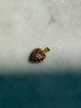 Load image into Gallery viewer, Vintage Natural Ruby 18k Gold Heart Charm
