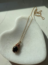 Load image into Gallery viewer, Tourmaline Gold Vermeil Necklace 18”
