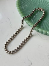 Load image into Gallery viewer, Italian San Marco Croissant Sterling Silver Chain 16”

