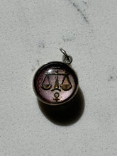 Load image into Gallery viewer, Vintage Sterling Libra Double Sided Charm
