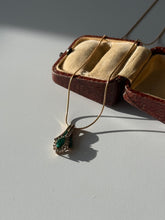 Load image into Gallery viewer, Emerald Gold Vermeil Necklace 20”
