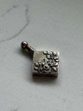 Load image into Gallery viewer, Floral Perfume Bottle Sterling Silver Pendant
