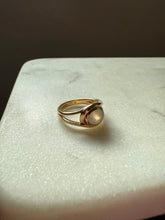 Load image into Gallery viewer, Moonstone Gold Vermeil Ring Size 7.25
