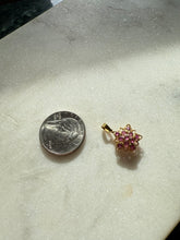 Load image into Gallery viewer, Natural Ruby 18k Gold Star Charm
