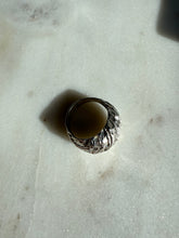 Load image into Gallery viewer, Vintage Sterling Silver Diamond Cut Dome Ring Size 6.75
