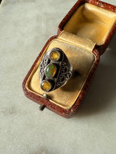 Load image into Gallery viewer, Opal &amp; Citrine Sterling Silver Ring Size 7.75
