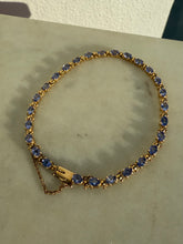 Load image into Gallery viewer, Tanzanite 14k Yellow Gold Tennis Bracelet
