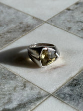 Load image into Gallery viewer, Yellow Citrine Sterling Silver Ring Size 6.25

