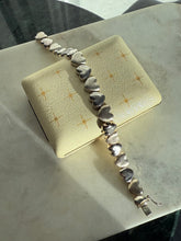 Load image into Gallery viewer, Italian Sterling Silver Heart Link Bracelet 7”
