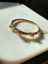 Load image into Gallery viewer, Opal 14k Gold Bangle Bracelet 6.25”

