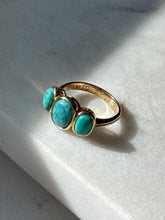 Load image into Gallery viewer, Gold Vermeil Trilogy Ring Size 8
