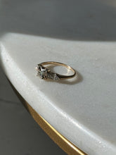 Load image into Gallery viewer, 14k Yellow Gold &amp; 18k White Gold Diamond Arrow Ring

