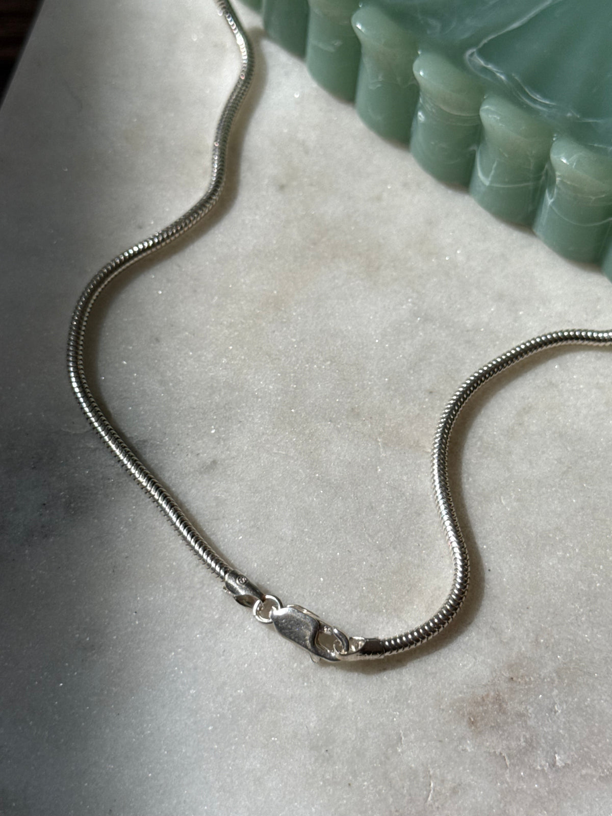 Italian Sterling Silver Snake Chain 20”
