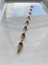 Load image into Gallery viewer, Amethyst Gold Vermeil .925 Bracelet
