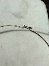 Load image into Gallery viewer, V-Shape Sterling Silver Torque Necklace 16”
