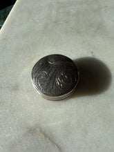 Load image into Gallery viewer, Etched Sterling Silver Stash Container
