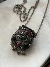 Load image into Gallery viewer, Multistone Container Necklace 30”
