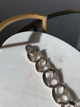 Load image into Gallery viewer, Vintage Mexico Sterling Silver Chunky Thick Width Puffy Mariner Link Bracelet
