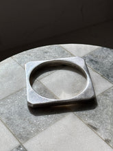 Load image into Gallery viewer, Mexico Sterling Silver Solid Square Bangle Bracelet
