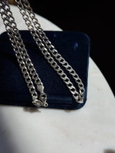 Load image into Gallery viewer, Italian Solid Sterling Silver Cuban Curb Chain 24.5”
