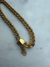 Load image into Gallery viewer, Midcentury 1/20 12k Gold Fill Double Curb Bracelet 7”
