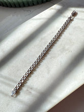 Load image into Gallery viewer, Italian Panther Link Sterling Silver Bracelet 6.75”
