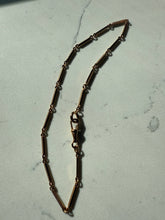 Load image into Gallery viewer, Antique 1/20 12k Gold Filled Watch Chain Choker Necklace 13.25”
