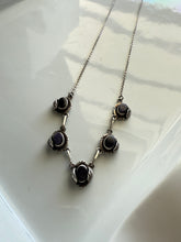 Load image into Gallery viewer, Purple Stone Mexico Sterling Necklace 20”
