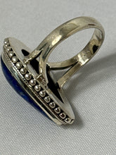 Load image into Gallery viewer, Lapis Sterling Silver Ring Size 8
